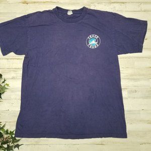Peace Frogs Mens Blue T-Shirt Size L (Check sizing before purchasing)